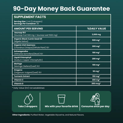 10-in-1 Soursop Moringa Seamoss Ancient Vitality Drops