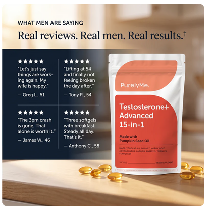 Testosterone+ Advanced 15-In-1 Complex (60 Softgels)