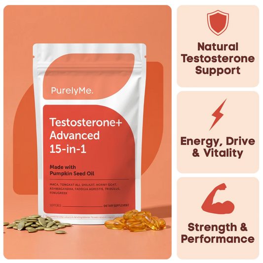 Testosterone+ Advanced 15-In-1 Complex (60 Softgels)
